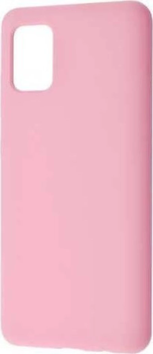 Θήκη σιλικόνης TPU Ultra Slim 0.3mm soft υφή matte για Samsung A51 - απαλό ροζ
