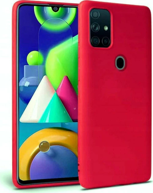 Samsung A21s Silicone Gel Rubber Case Soft Touch Back Cover RED (OEM) 100.0480