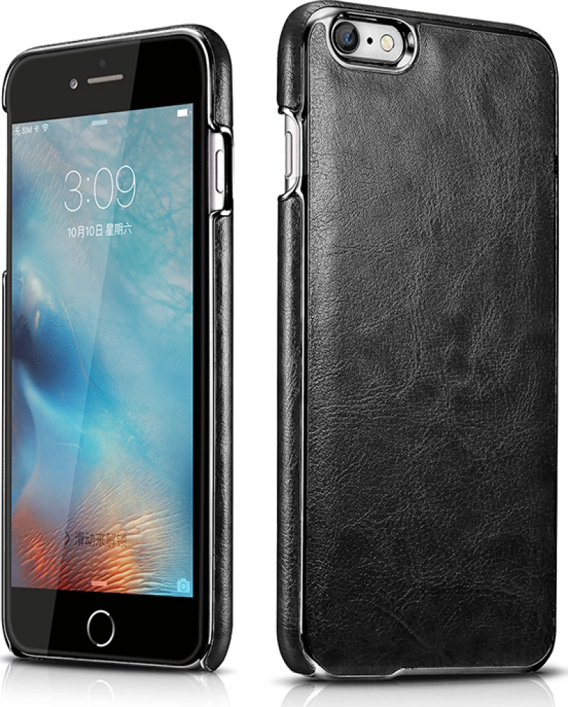 XIP6028 Back Cover Δερματίνης Μαύρο (iPhone 6/6s Plus)