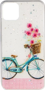 ΘΗΚΗ TPU SILICONE CASE ΓΙΑ IPHONE 11 PRO CLEAR 3D ΜΕ ΣΧΕΔΙΟ ΠΟΔΗΛΑΤΟ 100.373