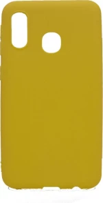 Θήκη σιλικόνης TPU Ultra Slim 0.3mm soft mat για Samsung A20e - κίτρινο