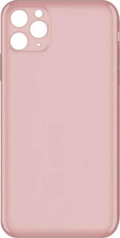 100.0620 SILICONE CASE TRANSPARENT PINK ΓΙΑ IPHONE 11 PRO