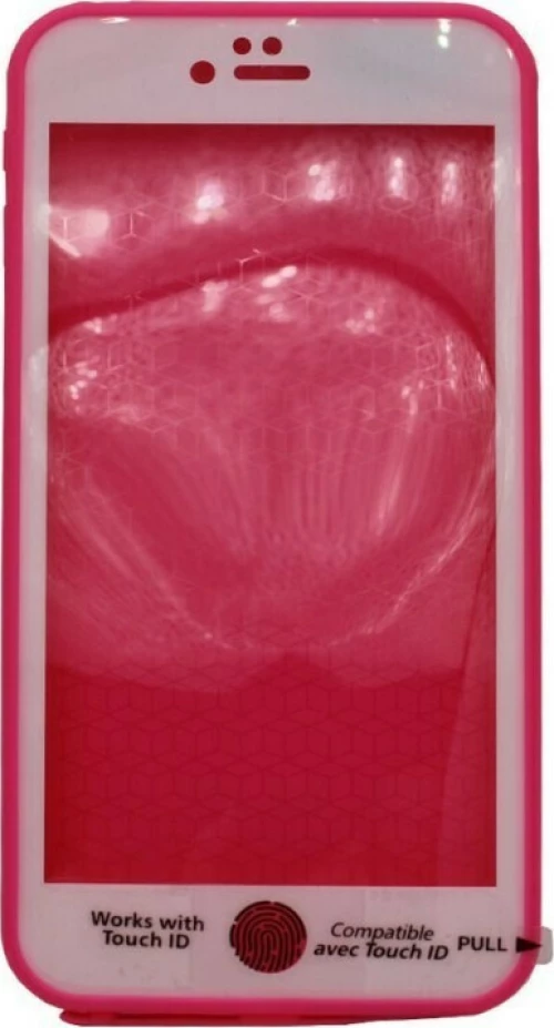 Θήκη σιλικόνης αδιάβροχη για iPhone 6/6S Plus - κόκκινο