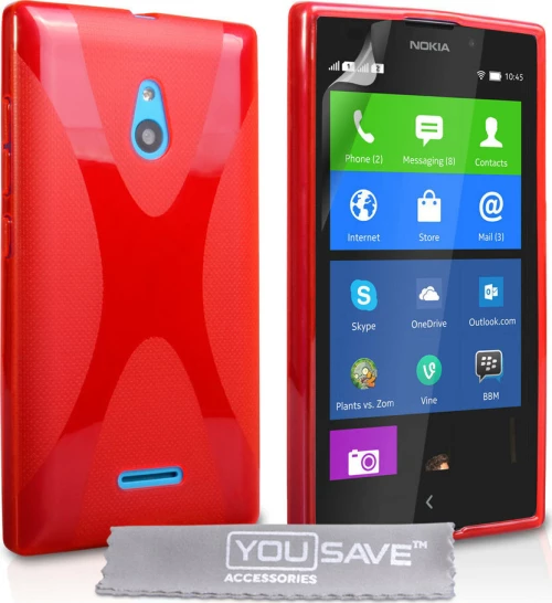 YouSave Accessories Back Cover Σιλικόνης Κόκκινο (Nokia XL)