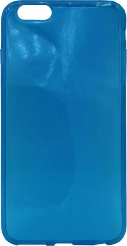 Θήκη TPU διάφανη με mat πλάτη για iPhone 6/6S Plus - μπλε