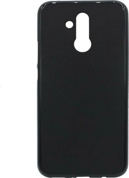 Θήκη TPU με διάφανη mat πλάτη για Huawei Mate 20 Lite - μαύρο