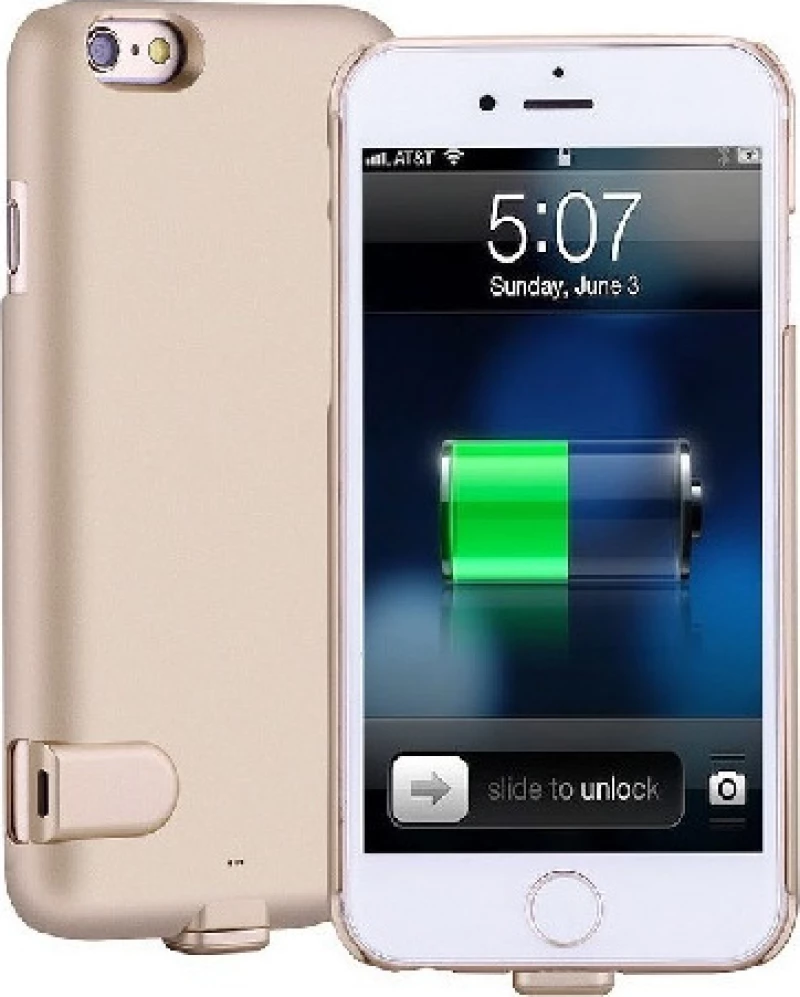 Πολύ Λεπτή Θήκη Power Bank Φόρτισης για iPhone 7 A99 Χρυσό (OEM)