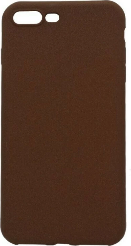 Θήκη σιλικόνης TPU Ultra Slim 0.3mm soft υφή mat για iPhone 7/8 Plus - Καφέ