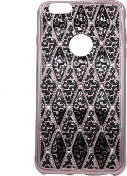 Θήκη σιλικόνης με σχέδιο για iPhone 6/6S Plus- απαλό ροζ