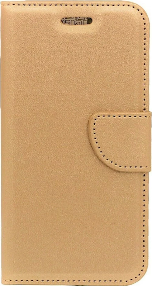 Θήκη flip με υποδοχή καρτών και δυνατότητα STAND για Samsung A21s - Xρυσό