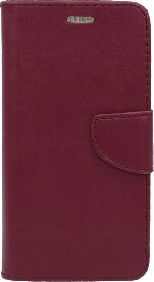 Θήκη flip με υποδοχή καρτών και δυνατότητα STAND για Huawei Honor 8 - μπορντό