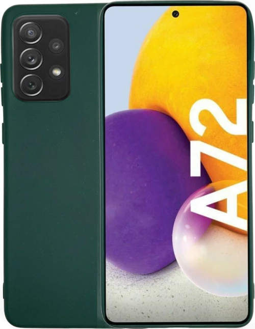 Θήκη σιλικόνης TPU Ultra Slim 0.3mm soft mat για Samsung Galaxy A72 - Σκούρο πράσινο