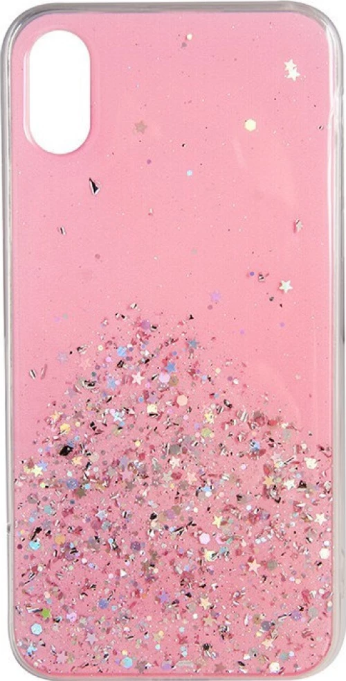 ΘΗΚΗ TPU SILICONE CASE ΓΙΑ IPHONE XR PINK GLITTER 100.331