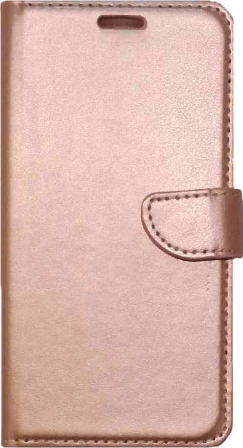 Book Δερματίνης Ροζ Χρυσό (Redmi Note 9)