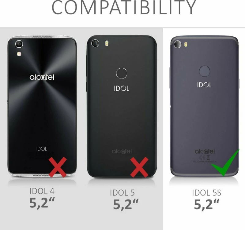 KWmobile Back Cover Σιλικόνης Πολύχρωμο (Alcatel Idol 5s)