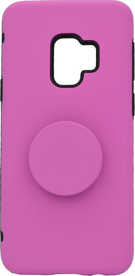 Θήκη ενισχυμένη Tough Armor με Pop Socket για Samsung S9 -απαλό ροζ