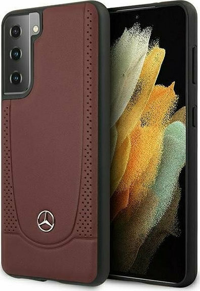 Mercedes-Benz Urban Back Cover Δερμάτινο Κόκκινο (Galaxy S21+ 5G)