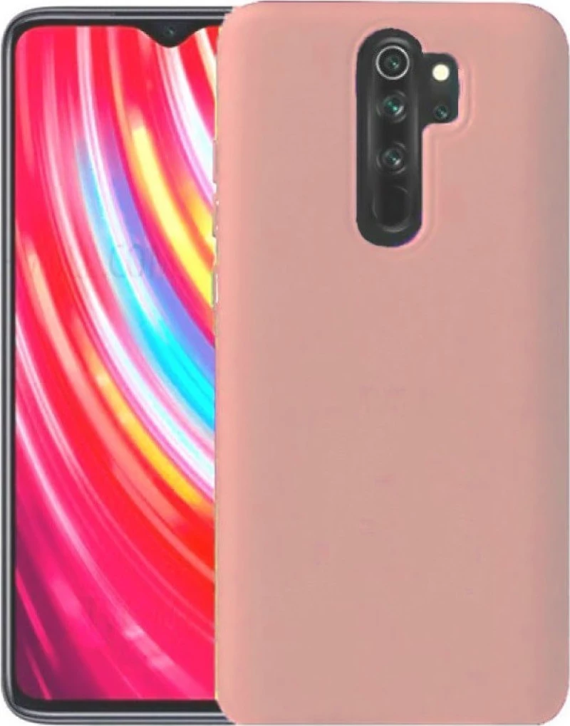 Xiaomi Redmi Note 8 Slim Liquid Silicone Gel Rubber Case Soft Touch Back Cover PINK SAND (OEM) 100.0446
