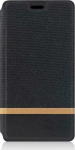 Realme 5 Θήκη Flip Canvas (Μαύρη)