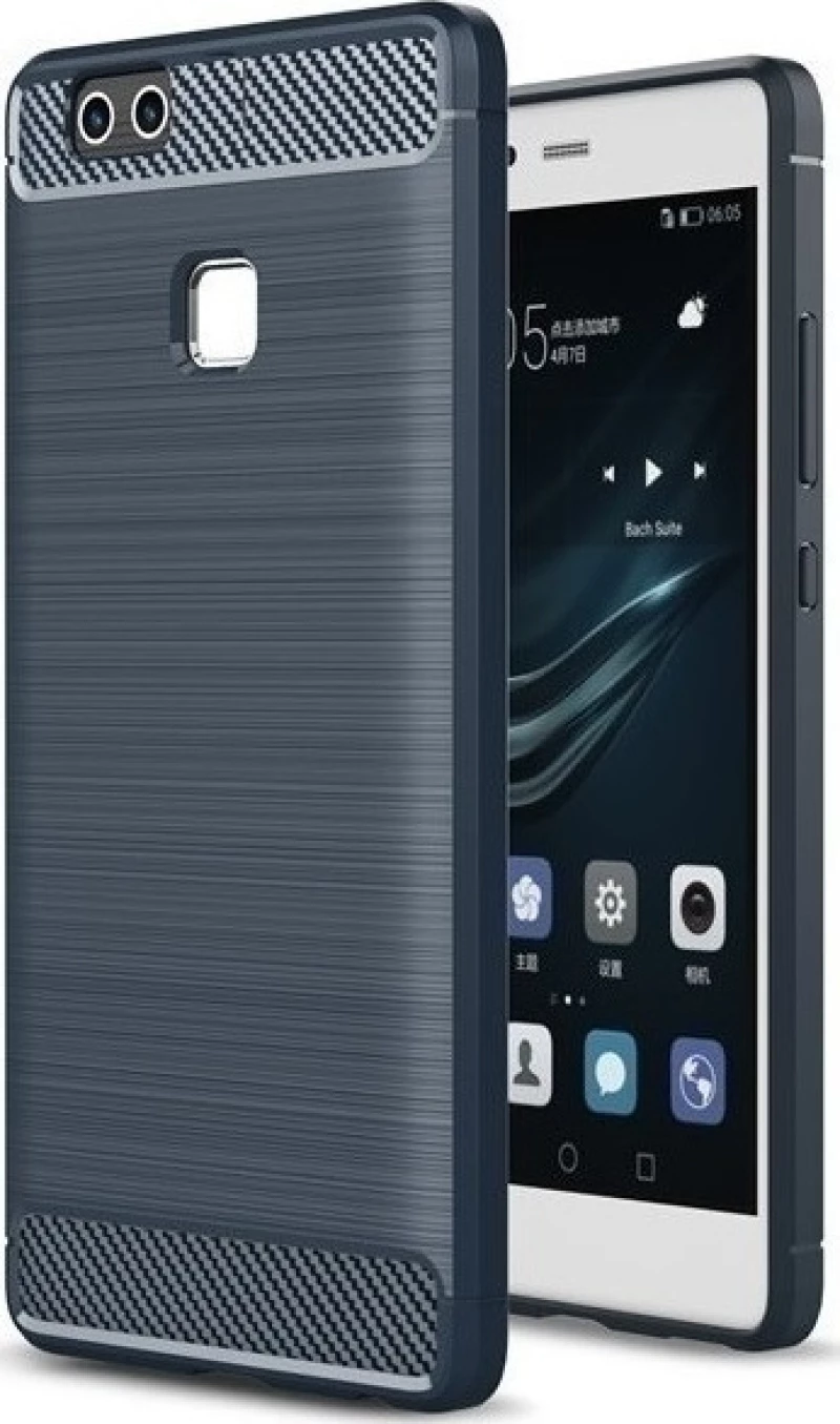 Carbon Back Cover Μπλε (Huawei P9 Lite)