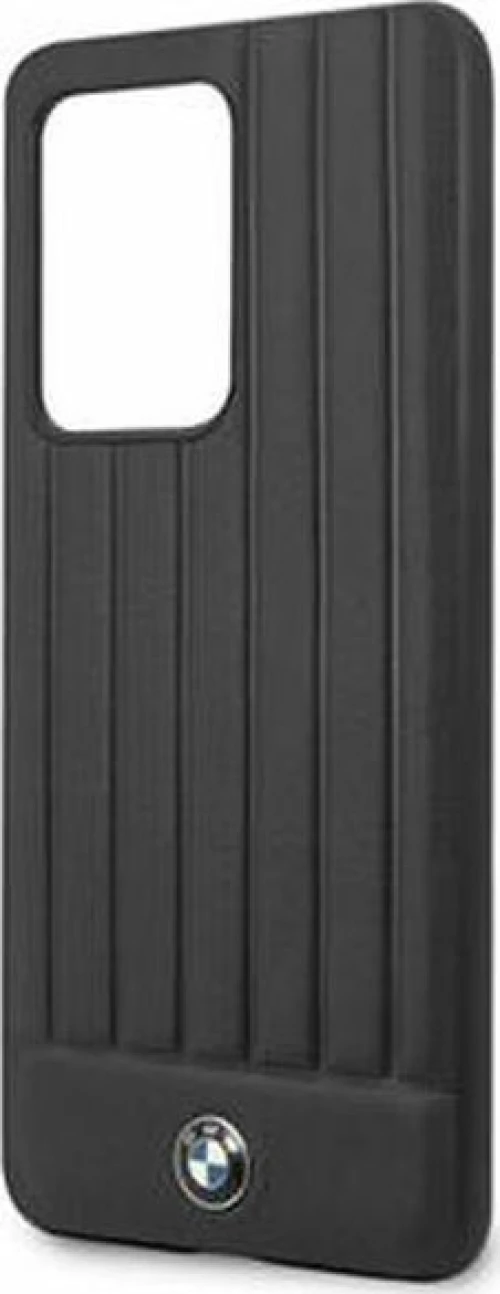 BMW Leather Lines Back Cover Μαύρο (Galaxy S20 Ultra)