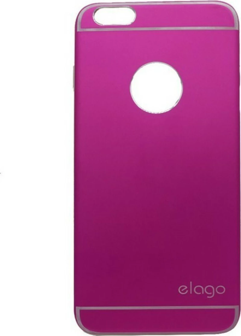 Θήκη σιλικόνης με μεταλλική πλάτη Elago για iPhone 6/6S Plus - μωβ