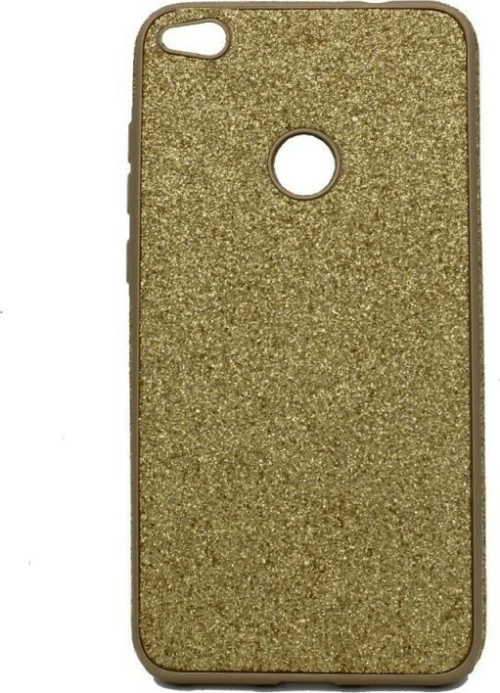Θήκη σιλικόνης με εξωτερικό Glitter για Huawei P8/P9 Lite 2017- χρυσό
