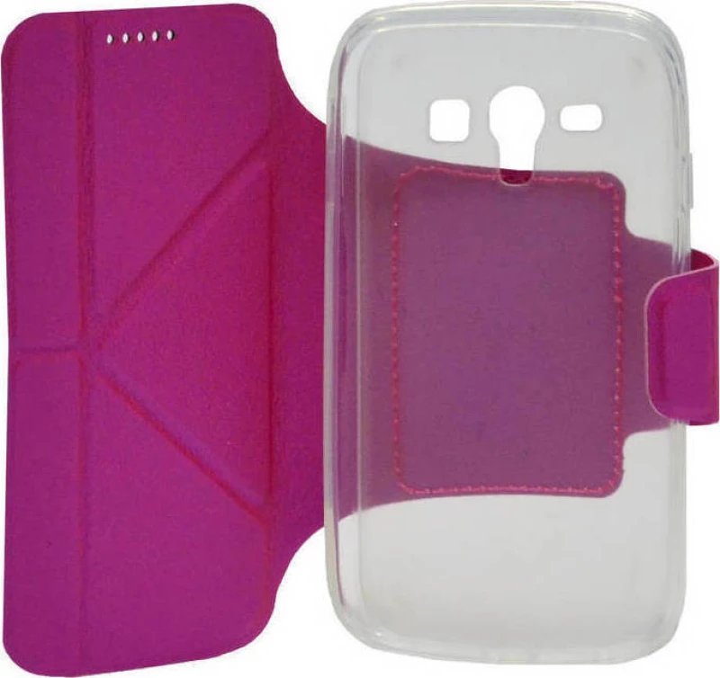 Ancus Θήκη Book Classic για Samsung i8262D Galaxy Core Duos Φούξια