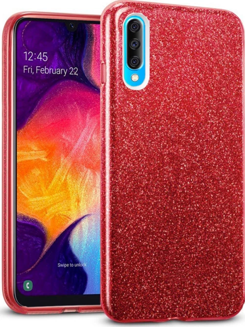 Hybrid Strass Full Red Case Galaxy A50