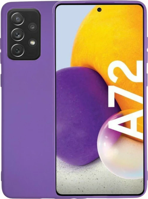 Θήκη σιλικόνης TPU Ultra Slim 0.3mm soft mat για Samsung Galaxy A72 - Μωβ