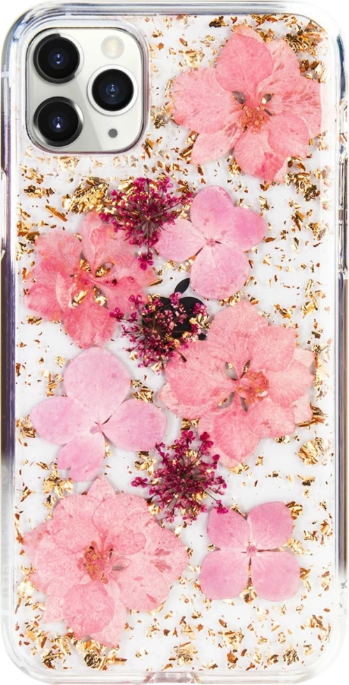 SwitchEasy case for Iphone 11PRO MAX HANDMADE WITH REAL FLOWERS PINK GS-103-83-160-91