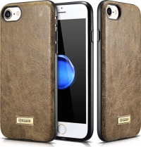 Θήκη ICARER Δερμάτινη BACK CASE για Apple iPhone 7,8 - ΧΑΚΙ
