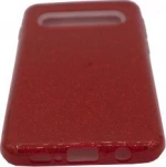 Θήκη TPU με αποσπώμενο Glitter για Samsung S10 Plus - κόκκινο