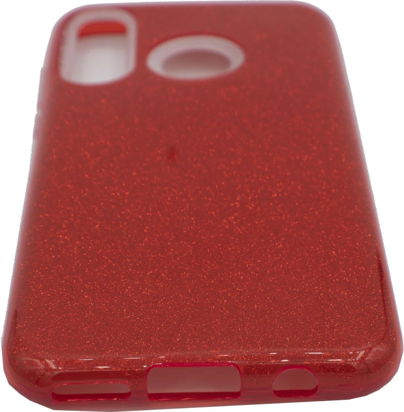 Θήκη TPU με αποσπώμενο Glitter για Huawei P30 Lite - κόκκινο