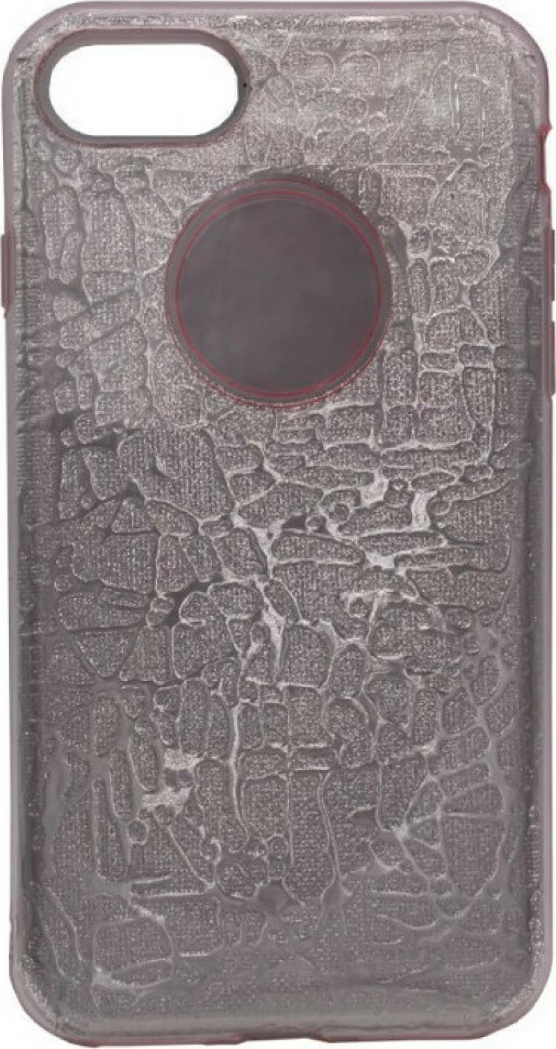 Θήκη TPU με αποσπώμενο ανάγλυφο σχέδιο για iPhone 7/8 -ροζ