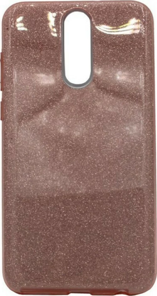Θήκη TPU με αποσπώμενο Glitter για Huawei Mate 10 Lite - ροζ χρυσό