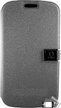 Samsung Galaxy S4 mini i9190 - Δερμάτινη Θήκη Πορτοφόλι με Πλαστικό Πίσω Κάλυμμα DR' CHEN Γκρι (OEM)
