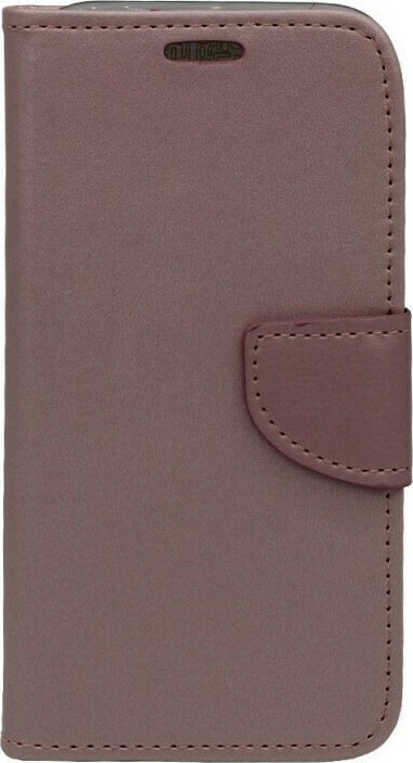 Θήκη flip με υποδοχή καρτών και δυνατότητα STAND για Nokia 3 - ροζ χρυσό