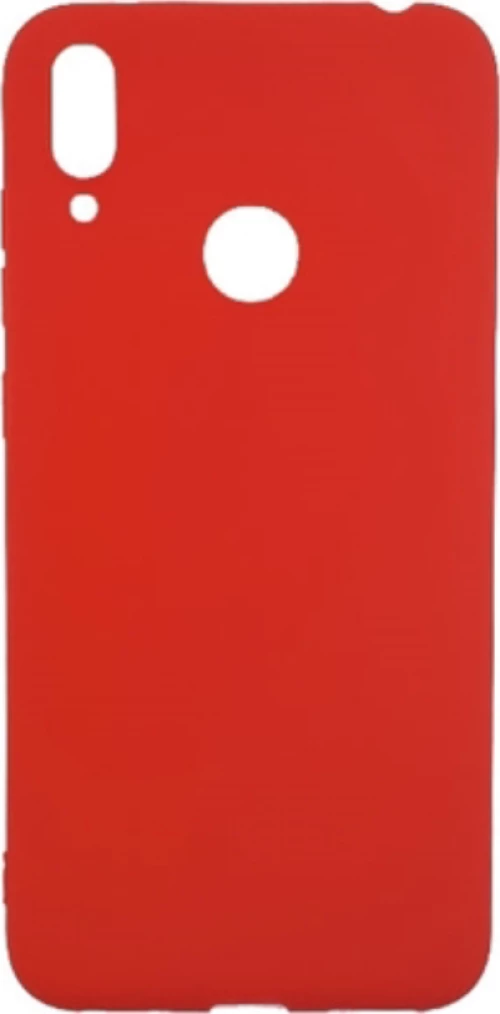 Σιλικόνη Κόκκινη Back Cover (Huawei Y7 2019) + ΔΩΡΟ TOUCHPEN OEM
