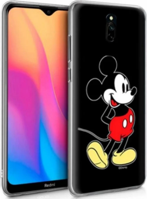 Disney Mickey 027 Back Cover Πλαστικό Μαύρο (Redmi 8A)