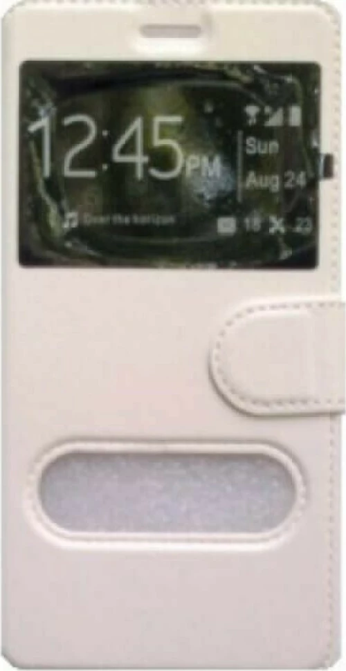 Θήκη flip με Call Display,δυνατότητα απάντησης και STAND για LG G3 - Άσπρο