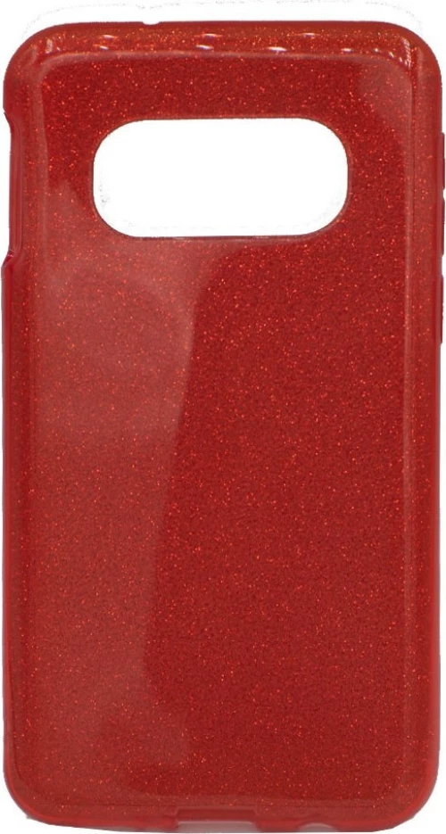 Θήκη TPU με αποσπώμενο Glitter για Samsung S10e - κόκκινο