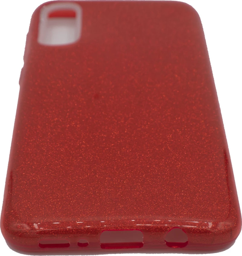 Θήκη TPU με αποσπώμενο Glitter για Samsung A70 - κόκκινο