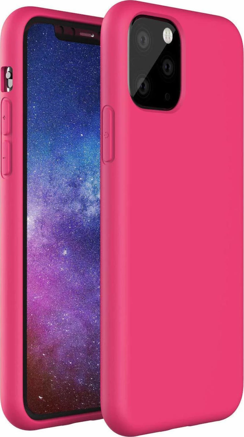 Apple iPhone 11 Case, Slim Fit Liquid Silicone Gel Rubber Soft Case ,Fit Apple iPhone 11 6.1 inch 2019 - Hot Pink (oem)
