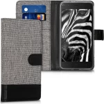 KWmobile Wallet Υφασμάτινο Γκρι (Wiko Harry)