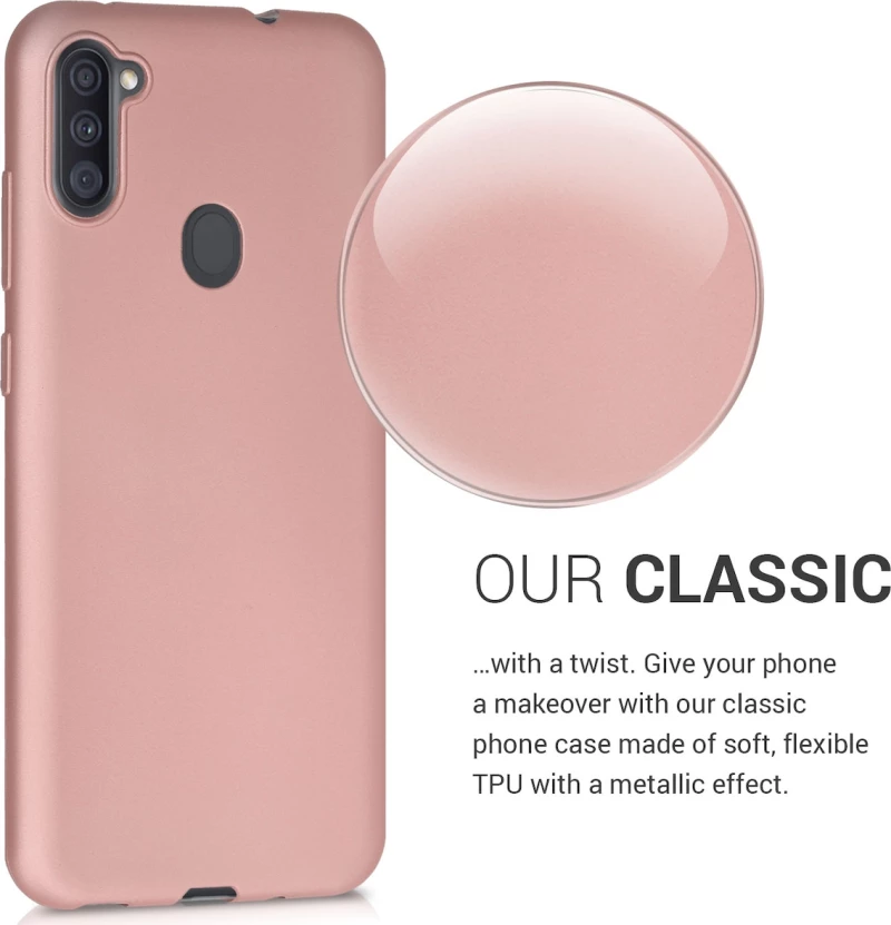 KW TPU Silicone Case Samsung Galaxy A11 - Metallic Rose Gold (52174.31) 52174.31
