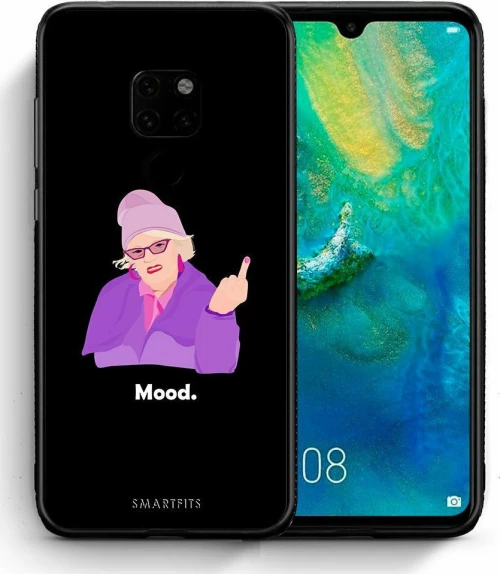 Grandma Mood Black - Huawei Mate 20 θήκη +ΔΩΡΕΑΝ Ring Holder