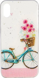 ΘΗΚΗ TPU SILICONE CASE ΓΙΑ IPHONE XR CLEAR 3D ΜΕ ΣΧΕΔΙΟ ΠΟΔΗΛΑΤΟ 100.370