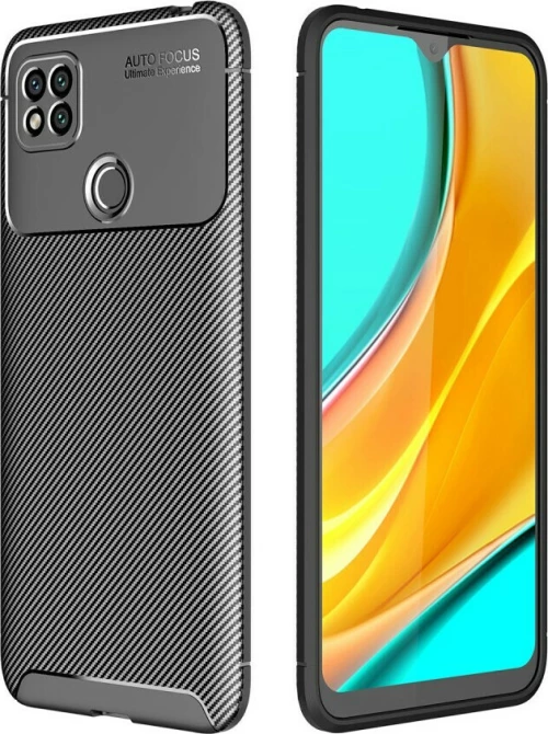 Θήκη Xiaomi Redmi 9C OEM Beetle Series Carbon Fiber Πλάτη TPU μαύρο