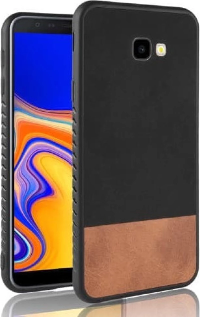 OEM Θήκη (PC & TPU) Κάλυμμα Πλάτης για Samsung Galaxy J4 Plus 2018 Μαύρη Καφέ